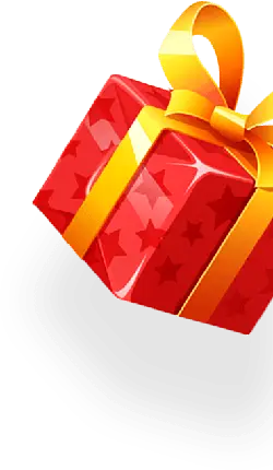 Red Gift Box - stars - bow - PNG Images