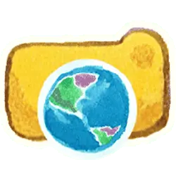 Folder Globe - icon - PNG