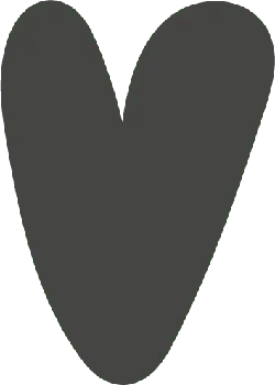 Heart Shape Pattern - graphic design - gray - PNG