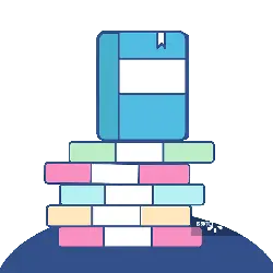 Colorful Book Stack - learning - PNG Images