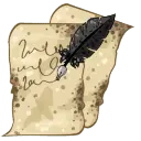 Quill and parchment - historical - Lossless PNG