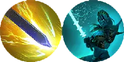Energy Sword and Warrior - magic - No Background PNG