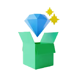 Blue Diamond Box - gift - Free PNG
