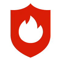 Flame Shield - Transparent Background PNG