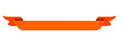 Orange Ribbon - Transparent Layer PNG