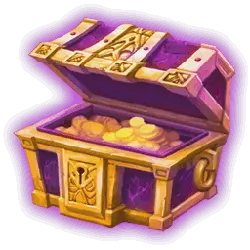 Treasure Chest - wooden - purple - PNG