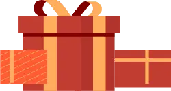 Gift Box - stripes - Free PNG