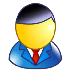 Business Person Icon - red - Free Download PNG