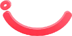 Smiley Face - simple - red - No Background PNG