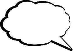 Speech Bubble - communication - Curated PNG