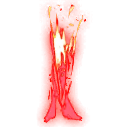 Flaming Trophy - red - Transparent Background PNG