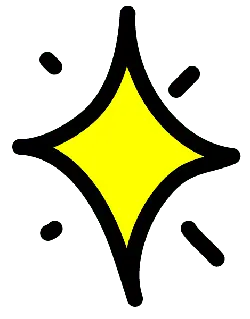 Yellow Four-pointed Star - four-pointed star - PNG Images