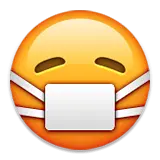 Masked Face Emoji - yellow - No Watermark PNG