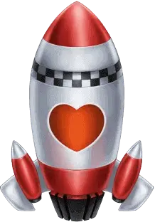 Rocket with Heart - heart - Free PNG