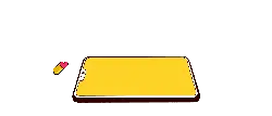 Yellow Phone - icon - Transparent Layer PNG