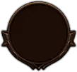 Brown Circular Badge - brown - PNG