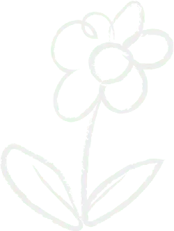 Simple Flower Pattern - line drawing - Free PNG