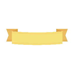 Yellow Ribbon - ribbon - design element - No Background PNG