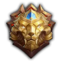 Lion Head Badge - gemstone - Free PNG