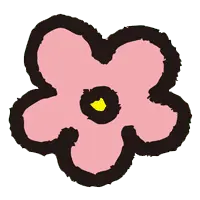 Pink Flower - cartoon - Transparent Layer PNG