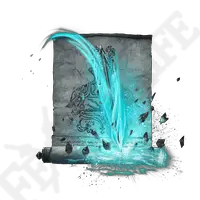 Blue Feather Scroll - mystery - No Background PNG