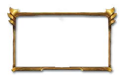 Gold Frame - simple - artistic - Transparent Layer PNG
