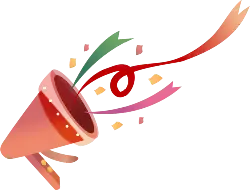 Confetti Horn - Transparent Background PNG