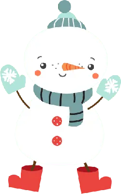 Snowman - cartoon - Free for Commercial Use PNG
