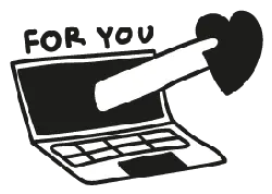 Laptop Heart - gift - No Background PNG