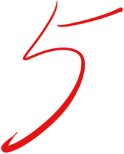 Red Number 5 - art - Lossless PNG