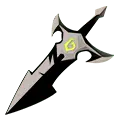 Trident - weapon - black - High Resolution PNG