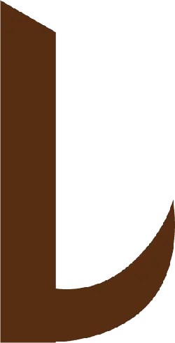 Brown Letter L - graphic design - High Resolution PNG