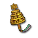 Christmas Tree Ornament - golden - Free Download PNG