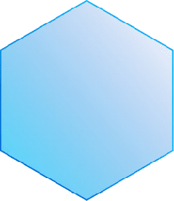 Blue Hexagon - gradient - PNG Images