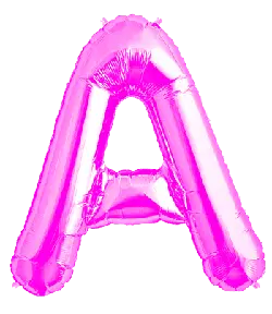 Inflated Letter A - letter - No Background PNG