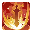 Flaming Sword - magic - attack - PNG