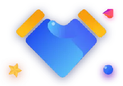 Blue Heart Shape Pattern - gradient - Free PNG