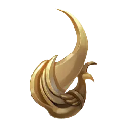 Golden Horn - gold - Transparent Layer PNG