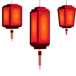 Lantern - red - lighting - PNG