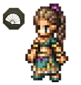 Pixel Art Girl - purple hair - High Resolution PNG