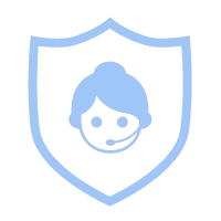 Blue Shield Girl Icon - icon - Transparent Background PNG