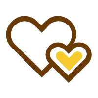 Heart Pattern - black - heart shape - Transparent Background PNG