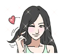 Long Haired Girl - shining - Lossless PNG