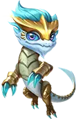 Ice Dragon Beast - blue - No Background PNG