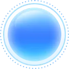 Blue Halo Circle - icon - No Background PNG