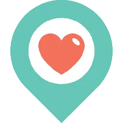 Heart Marker - location - High Resolution PNG