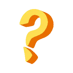Question Mark - logo - orange - Lossless PNG