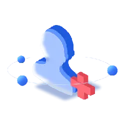 Blue Outline Figure - design element - High Resolution PNG