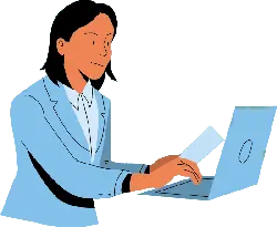 Woman in Suit - work - High Resolution PNG