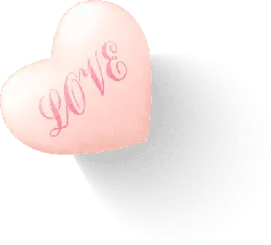 Heart - text - pink - PNG Images